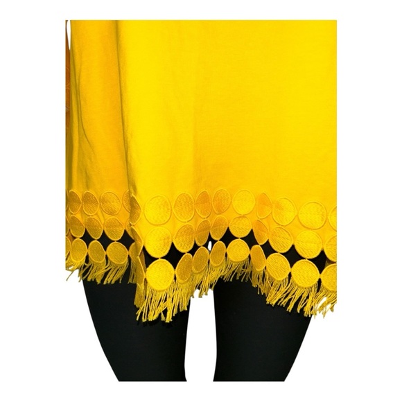 Peck & Peck Yellow Embroidered Tunic Women’s Top – Size M New with tags - Picture 3 of 10
